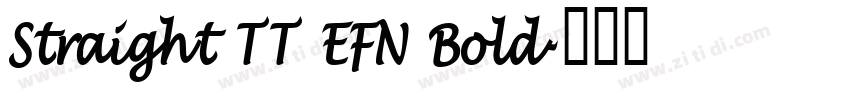 Straight TT EFN Bold字体转换